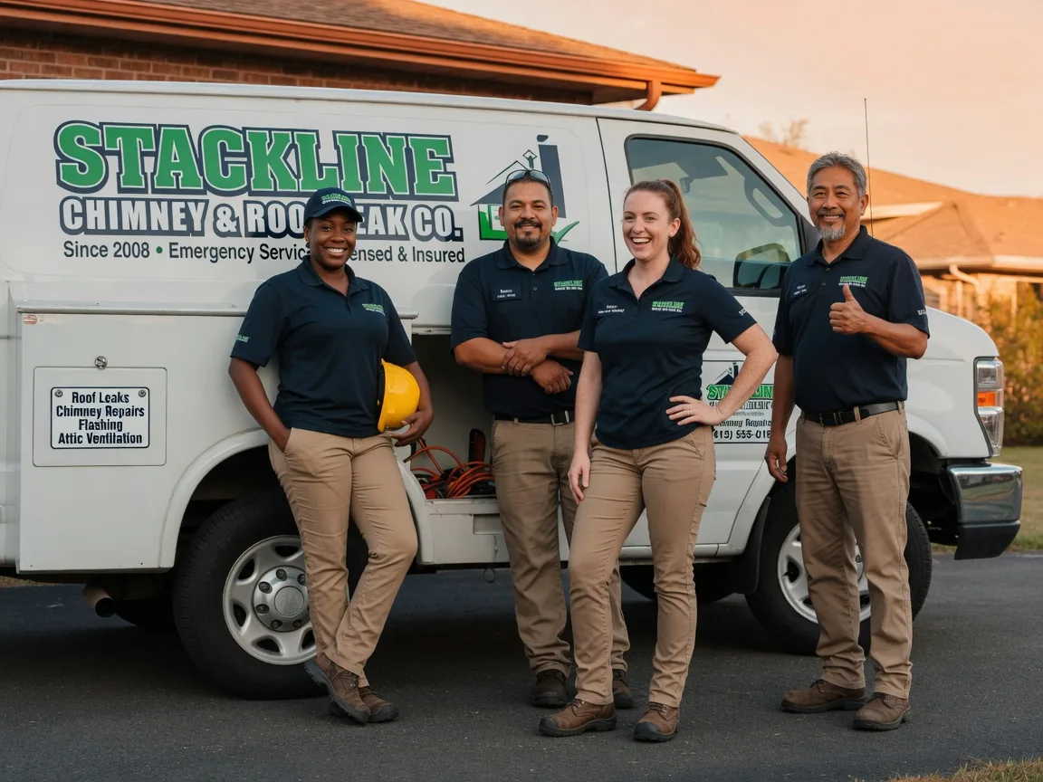 Chimney flashing repair company in Leslie, MO